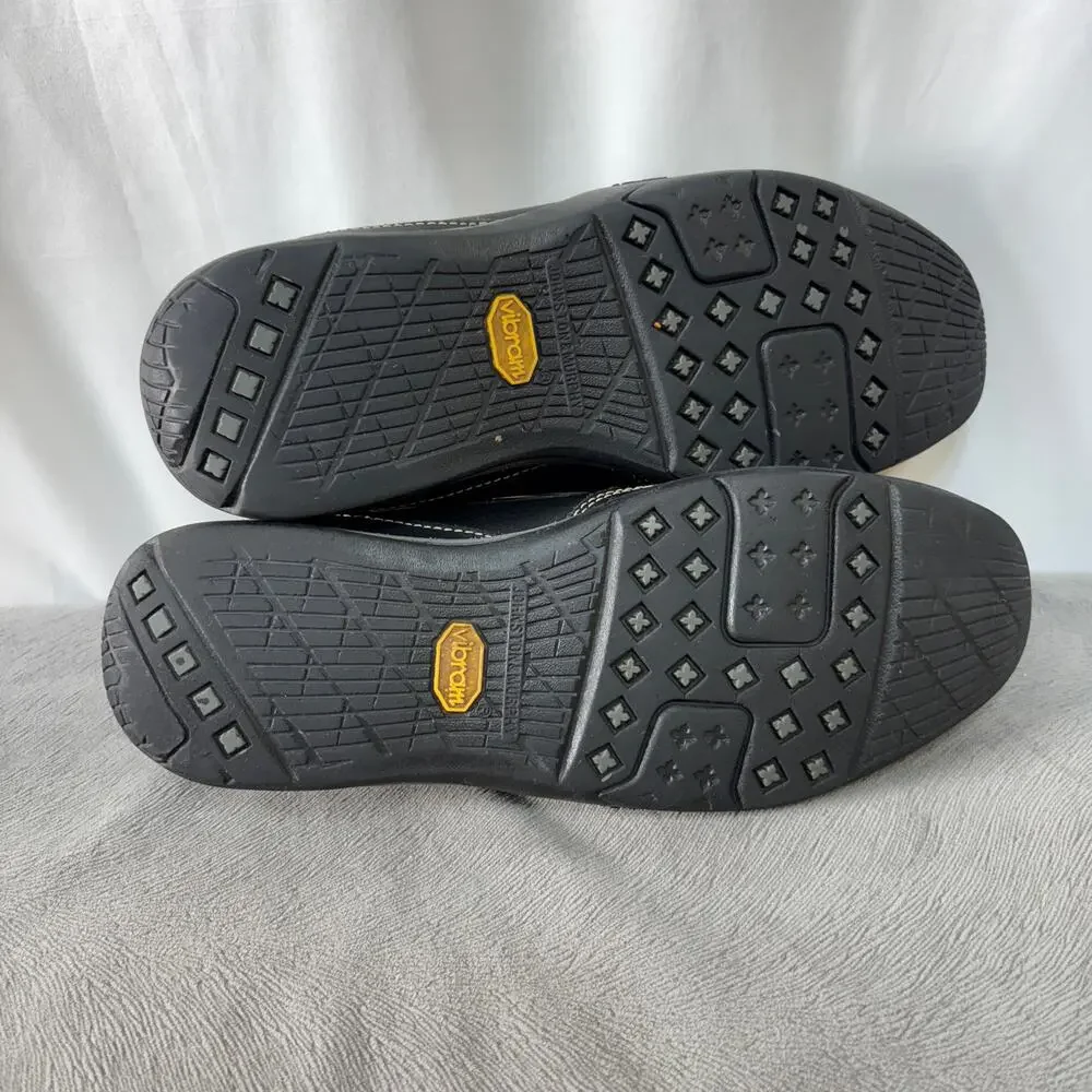 Johnston & Murphy Slip-On Shoes Men US 9.5M Black Sheepskin 25-0451 Vibram Sole